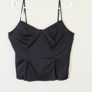 Elizabeth and James Black Spaghetti-Strap Cami